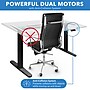Mount-It! Dual Motor 48"W Electric Rectangular Adjustable Standing Desk, White/Black (MI-18120)~#|#~3BA68082-3557-4403-9D64C6113FC4D4DD_sc7