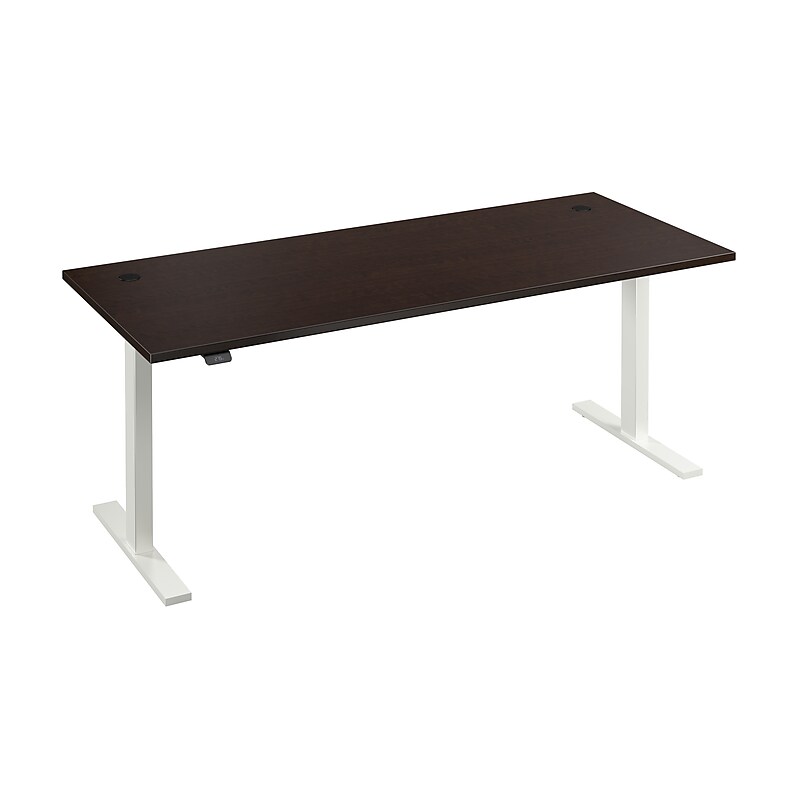 Bush Business Furniture Move 60 Series 72"W Electric Adjustable Standing Desk, Mocha Cherry (M6S7230MRWK) image 1
