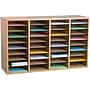 AdirOffice 500 Series 36-Compartment Literature Organizers, 39.3" x 11.8", Medium Oak, 2/Pack (500-36-MEO-2PK)~#|#~3BB27C41-3524-4D66-B7E6AD6F77592C09_sc7