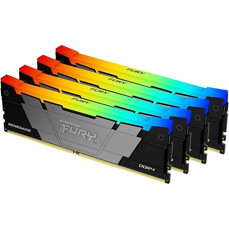 Kingston FURY Renegade 128 GB (4 x 32GB) DDR4 SDRAM Memory (KF436C18RB2AK4128) image 1