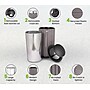 Alpine Industries Steel Outdoor Trash Can with Rain Bonnet Lid, 32 Gallon, Gray (ALP4400-01-GRY-RB)~#|#~3BD47B72-86E6-4462-BFC222AB1A7B051E_sc7