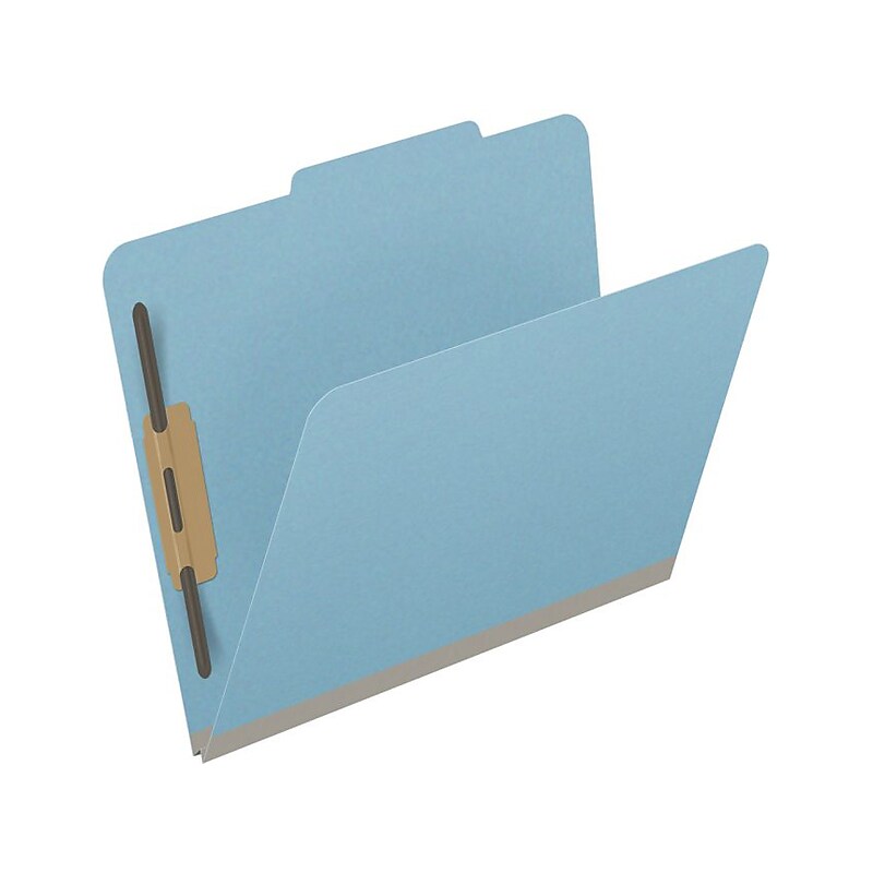 Medical Arts Press Pressboard Classification Folder, 2" Expansion, Letter Size, Blue, 25/Box (DV-T42-02-3BLU) image 1