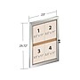 Azar Enclosed Cork Bulletin Board, Gray/Silver Frame, 2.48" x 1.92" (300223)~#|#~3BD995EA-8721-4793-B4224B9B3A9E7A2D_sc7
