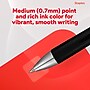 Staples Sonix Retractable Gel Pens, Medium Point, 0.7mm, Black Ink, Dozen (13561-CC)~#|#~3BDC5BEB-71F9-4479-A9131D6665E0F651_sc7