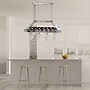 Elegant Designs 2 Light LED Overhead Wine Rack, Brushed Nickel (WR1000-BSN)~#|#~3BE71BF7-ADAF-406A-9FE504D633450693_sc7