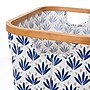 Household Essentials Krush Collapsible Laundry Hamper, Bamboo, Blue Cacti, 2/Pack (2286-1)~#|#~3BEC62E6-E854-4F03-B6CF7675B93B1A72_sc7