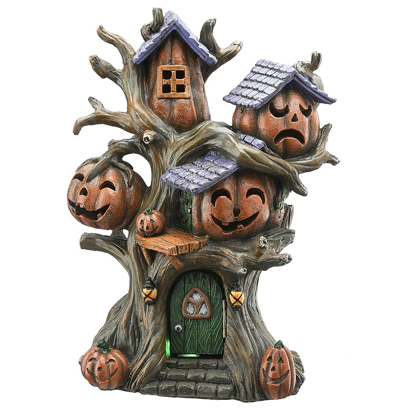 National Tree Company 12" Pumpkins Tree House (PG11-FJ158C-3) image 1