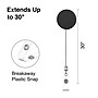 Staples Heavy-Duty Badge Reels, 30" Retractable Cord Length, Metal, Black, 5/Pack (37870)~#|#~3BF0773D-8623-4DAE-97B3368DFDC6CA8A_sc7