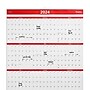 2024 Staples 24" x 36" Wall Calendar, Red/Black/White (ST53999-24)~#|#~3BF371AD-1F64-424C-B3AC4F39AF8C4874_sc7