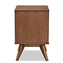 Baxton Studio Barrett 18.7"W x 15.7"D Wooden Nightstand with 2 Drawers, Walnut Brown (192-11298-HiT)~#|#~3BF98890-A429-42DB-8B0342187310D5B4_sc7