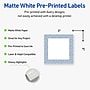 Avery Laser/Inkjet Square Multipurpose Labels, 3" x 3", White, 60/Pack (S00F8E)~#|#~3BFA739F-62CA-4753-AABB3DE6B341787A_sc7