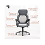 Sharper Image S-600 Active Lumbar Heated Ergonomic Bonded Leather Swivel Executive Massage Chair, Gray (60098-GRY)~#|#~3BFDAEA2-9300-4A89-8DD595A5C5417F68_sc7