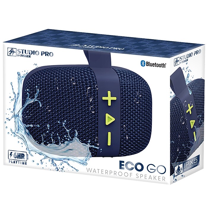 STUDIO PRO by FISHER ECO GO Wireless Bluetooth Portable Speaker