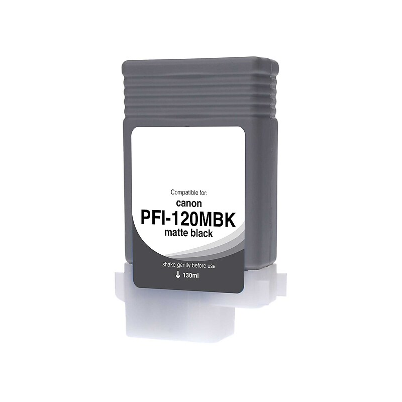 CIG Compatible Matte Black Standard Yield Wide Format Inkjet Cartridge Replacement for Canon 120 (WCPFI120MB) image 1