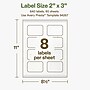 Avery Hemp Rectangle Scalloped Laser/Inkjet Multipurpose Labels, 2" x 3", Off-White (640/Box)~#|#~3C029018-CFD4-4B78-A448651F059A1342_sc7