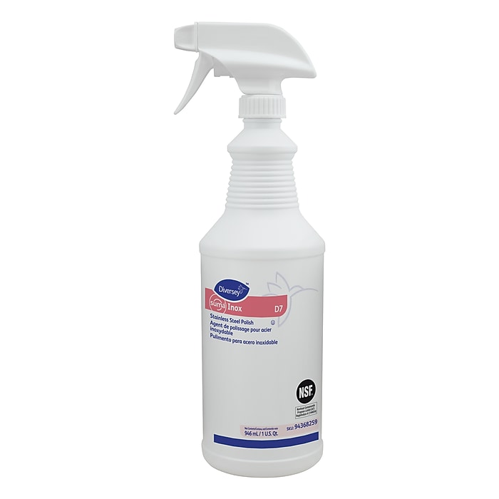 SUMA Inox D7 Stainless Steel and Metal Cleaner, Hydrocarbon Scent