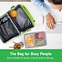 bentgo Deluxe Insulated Lunch Bag, 2-Compartment, Green (BGOBG2-G)~#|#~3C071A77-4EED-4A58-BEC8288FDC811067_sc7