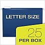Pendaflex Reinforced Hanging File Folders, 1/5 Tab, Letter Size, Navy, 25/Box (04152 1/5 NAV)~#|#~3C0800D0-58CC-4AC9-8E7B65C87EE68CCC_sc7