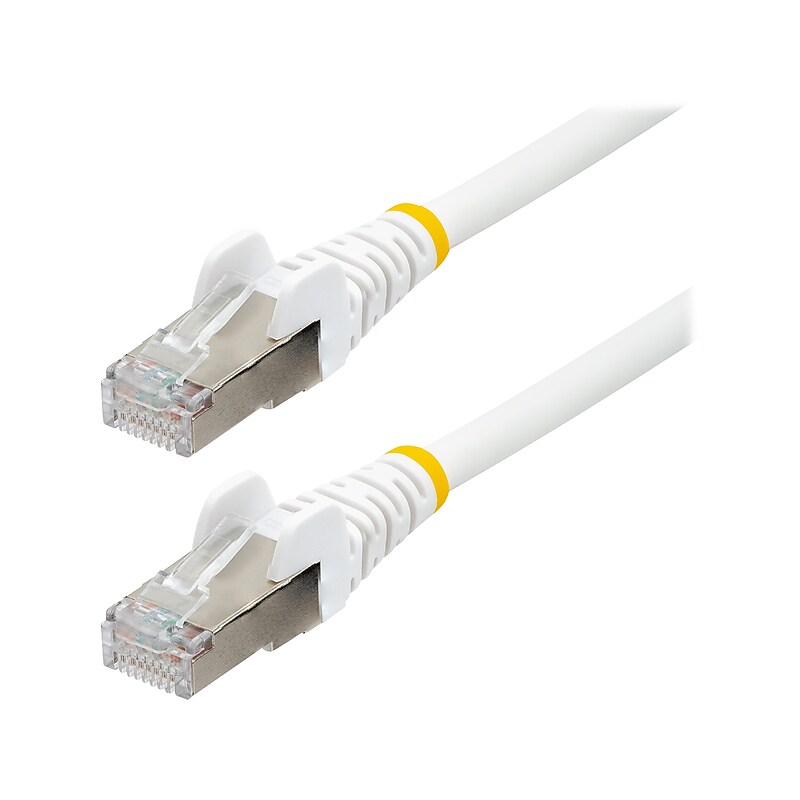 StarTech 10' CAT-6a Ethernet Cable, 27AWG, White (NLWH-10F-CAT6A-PATCH) image 1