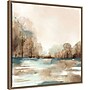 Amanti Art Silent Still Water by Eva Watts Framed Canvas Wall Art Print, 22"W x 22"H (A42678707505)~#|#~3C09A87F-49DB-4AA4-B26654132BDA6E73_sc7