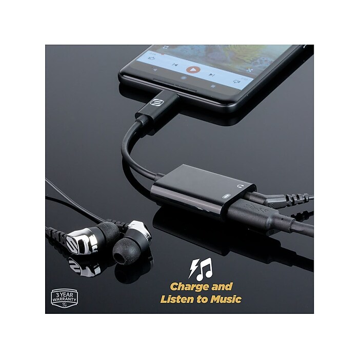 scosche strikeLINE USB-C to Audio Adapter, Male to