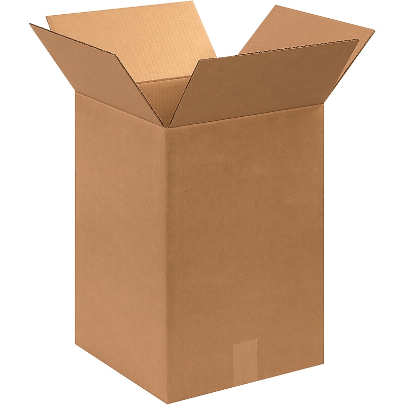 12" x 12" x 18" Shipping Boxes, 32 ECT, Brown, 25/Bundle (121218) image 1