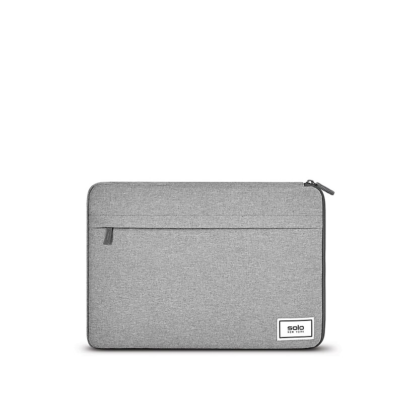 Solo New York Recycled Re:focus Polyester Laptop Sleeve for 13.3" Laptops, Gray (UBN113-10X) image 1