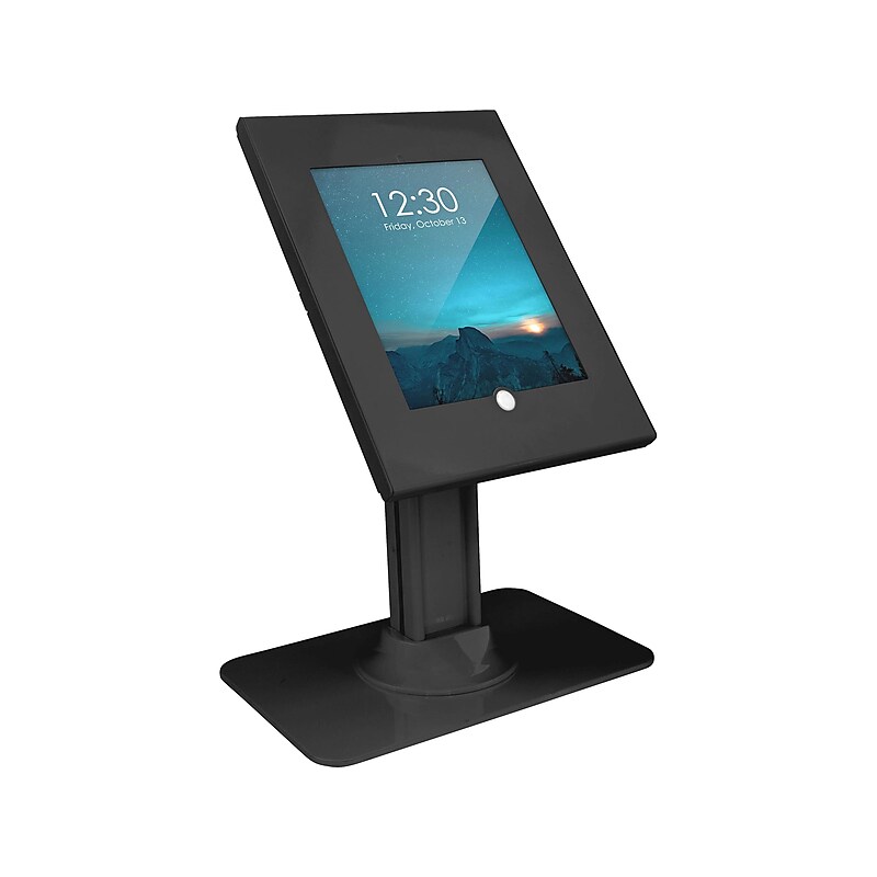 Mount-It! Adjustable Anti-Theft iPad Countertop Stand, Black (MI-3771B_G10) image 1