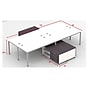 Boss Office Products Simple System 71"W Desk with Storage Cabinet, Driftwood, 4/Set (SGSD017-203)~#|#~3C13084E-7C79-4658-928EF9374EE5E241_sc7