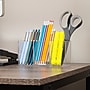 Mind Reader 3-Compartment Plastic Pen and Accessories Holder, Clear, 3/Pack (PENCOMP3-CLR)~#|#~3C15ACCD-1A46-47DF-B72DFDA0A9F00E9C_sc7