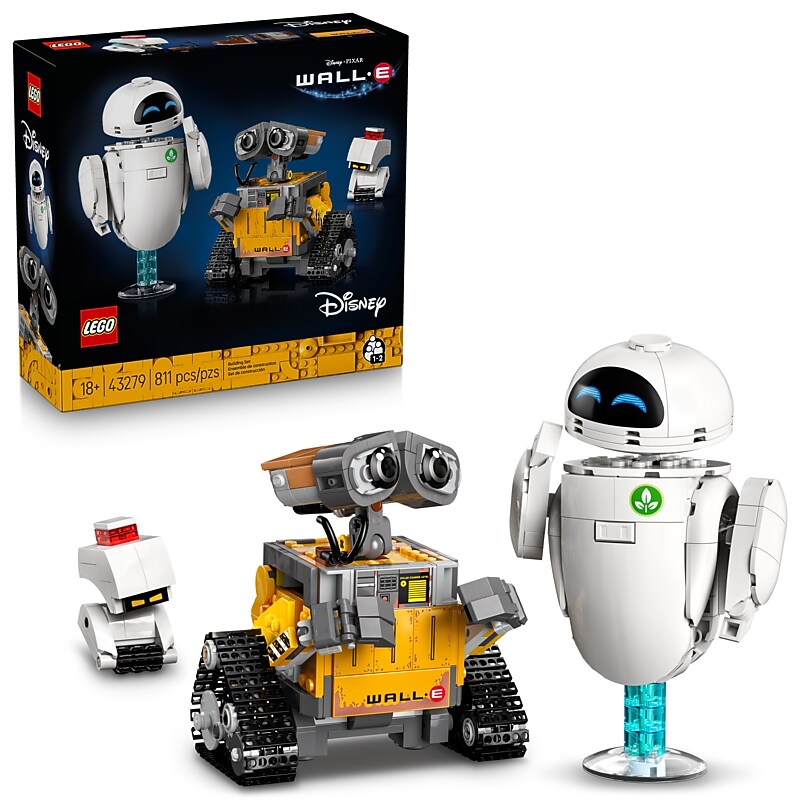 LEGO Disney and Pixar WALL-E and EVE, 811 Pieces (43279) image 1