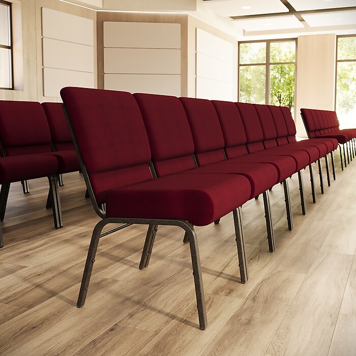 Flash Furniture HERCULES Series Fabric Church Stacking Chair