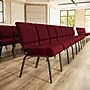 Flash Furniture HERCULES Series Fabric Church Stacking Chair, Burgundy/Gold Vein Frame (FCH2214GV369)~#|#~3C192F6B-EBD4-48AA-9D28B56E0B7D9597_sc7