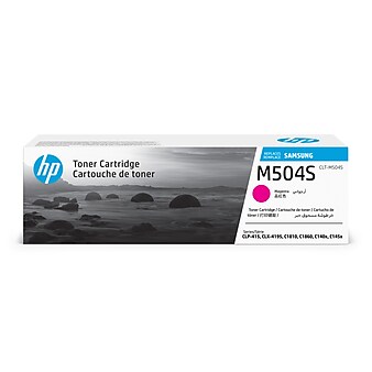 HP M504S Magenta Toner Cartridge for Samsung CLT-M504S (SU292), Samsung-branded printer supplies are now HP-branded