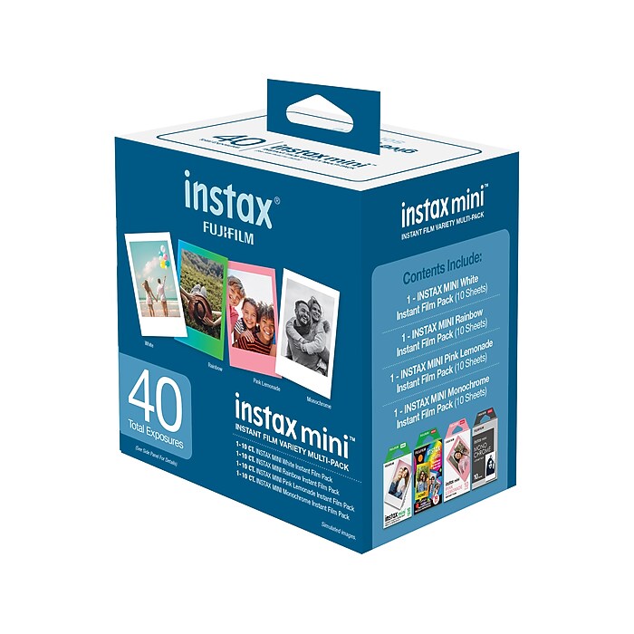 Instax mini Instant Film for Instax Cameras, Assorted Colors, 10