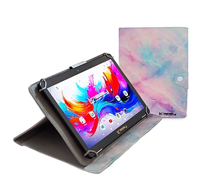 LINSAY F10 Series 10.1″ Tablet, Wi-Fi, Octa Core, 256GB eMMC, Android 15, Pink Marble Case (F10IPGCMPIPLUS) Sansujyuku sansujyuku.com
