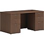 HON Mod 60"W Double-Pedestal Desk, Sepia Walnut (HLPLDS6030BBFSE1)~#|#~3C1EEC3E-C21A-4887-9FD0B9A0EBF13352_sc7