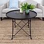 Storied Home Metal Round Coffee Table, Rustic Bronze (EC1377)~#|#~3C1EFEB7-BD6C-4B32-83C3966F78ED91B4_sc7