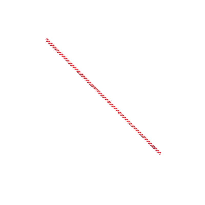 10" Paper Twist Ties, Red Candy Stripe, 2000/Carton (PBT10CS) image 1