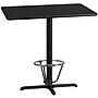 Flash Furniture Laminate Table Top with X-Base, 30" x 42", Black (XUBK3042T230B3F)~#|#~3C2A2943-DEE4-4446-9EB64DD0BDE3A86B_sc7