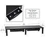 Mind Reader Anchor Adjustable Dual Monitor Stand, Up to 40" Monitors, Black (DUBMODR-BLK)~#|#~3C2DA76A-5EE9-4CEB-8073E668AE83CF01_sc7