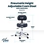 Viva Comfort Armless Vinyl Medical and Lab Stool with Lumbar Support, Black (ADI910-03-BLK-MK)~#|#~3C2DC204-BC62-4591-BC902EBFE5CD6977_sc7