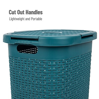 Mind Reader 15.85-Gallon Laundry Hamper with Lid - Thumbnail 2