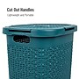 Mind Reader 15.85-Gallon Laundry Hamper with Lid, Plastic, Blue (60HAMP-BLU)~#|#~3C2DEA6B-42D3-449C-9F51B6D0540F6DB0_sc7