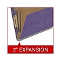 Medical Arts Press Pressboard Classification Folder, 2 Dividers, 2" Expansion, Letter Size, Purple, 10/Box (DV-T42-26-3PRP)~#|#~3C37A780-E8E9-474D-A28CA201E43A2503_sc7