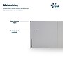 Vivacomfort 24'' H x 72" W Wood Wall Mounted Cabinet, 3-Doors, Gray (902WALL72GRY-MK)~#|#~3C3A3227-7383-45D1-85F1FA752B6037E6_sc7