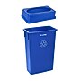 Alpine Industries Polypropylene Recycling Bin with Dolly, 23 Gallon, Blue (ALP477-BLU2-PKD)~#|#~3C3B895A-7994-436B-80B22E5E7B1627D5_sc7
