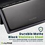 Alpine Industries Stainless Steel Sanitary Napkin Disposal Receptacle, 10" x 3.74", Black (451-SSB-MK)~#|#~3C3C6B43-8FA4-4A4F-A71BCB2EDCE3C81C_sc7