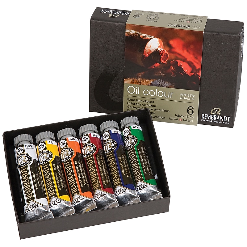 Rembrandt Oil Paint, Assorted Colors, 6/Set (RBX1822306) image 1