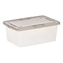 Iris 14.5 Quart Snap Top Plastic Snap Closure Storage Bin, Clear, 6/Pack (585102)~#|#~3C3D8DE6-3B60-4F5F-8AEC5A4296119D58_sc7